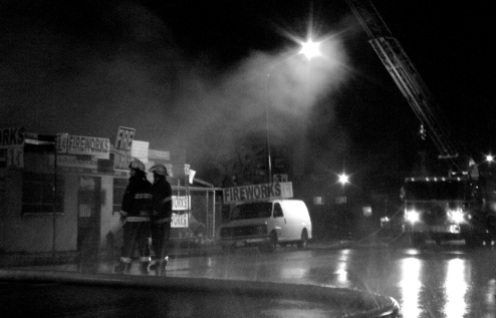 VANCOUVER — A fireworks and garden supply store on Venables Street in Vancouver caught fire at around 5:15 a.m. on Nov. 1.
